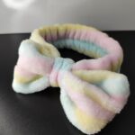 6 Banda para la cabeza para mujeres y niñas, maquillaje cosmético, spa, banda para el pelo suave de forro polar coral