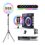 ARO DE LUZ RGB DE 45CM + TRIPODE 2.1O CM
