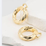 Arracada Torsal Oro Lam