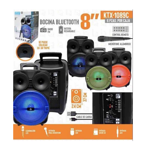 PARLANTE 8 PULGADAS KTX-1089