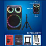 PARLANTE DEXBO 800WATTS A RUEDAS CON TRIPODE
