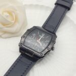 Reloj Elegante Unisex con Correa de Cuero Negro (6 unid) – ¡Resistente al Agua y Súper Liviano!