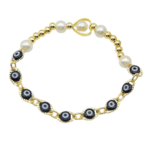 Pulsera Ojos Turcos Negra 6 unid