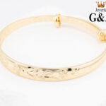 Brazalete Frutos y Hojas Leyenda Interior Bendicion Oro Lam.