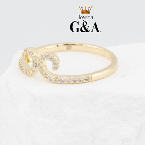 Anillo Squirts Zirconia Oro Lam