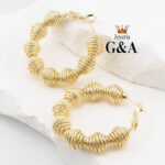 Arracada Resorte Oro Lam.