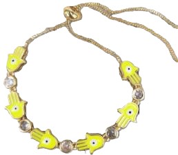 Pulsera Ojos Turcos y Manitas mansas 6 unid