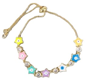 Pulsera Ojos Turcos y Estrellitas 6 unid - Image 4