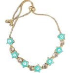 Pulsera Ojos Turcos y Estrellitas 6 unid