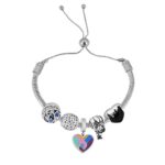 Pulsera Relic Charms dijes variados heart