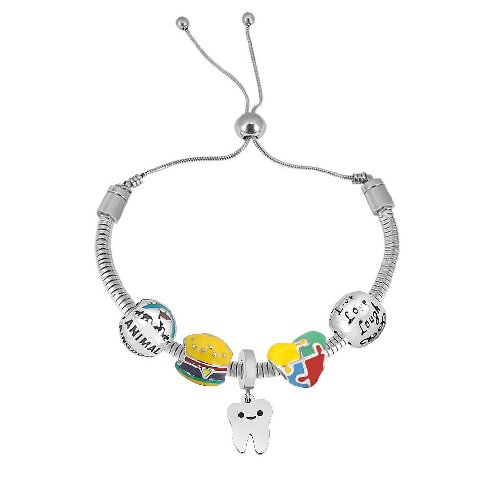 Pulsera Relic Charms dijes variados love