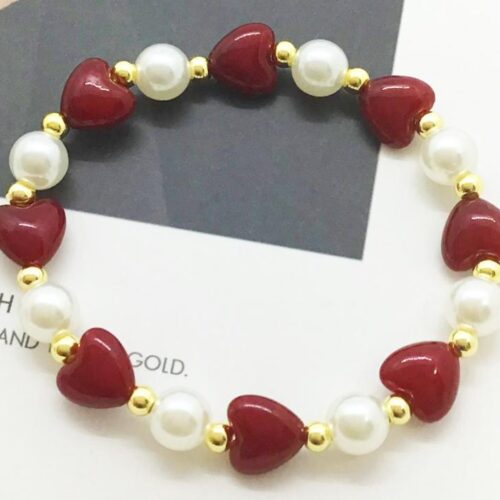 Pulsera Heart Perlada