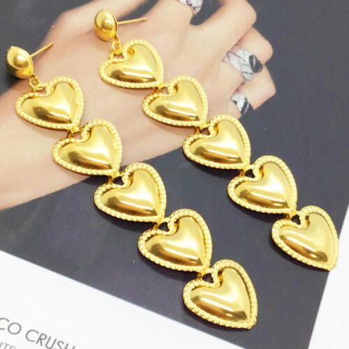 Aretes Five Hearts