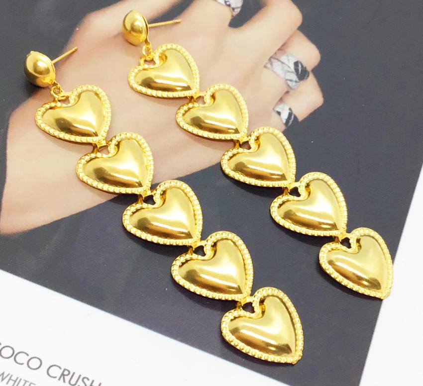 Aretes Five Hearts