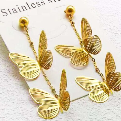 Aretes Colgantes Mariposas