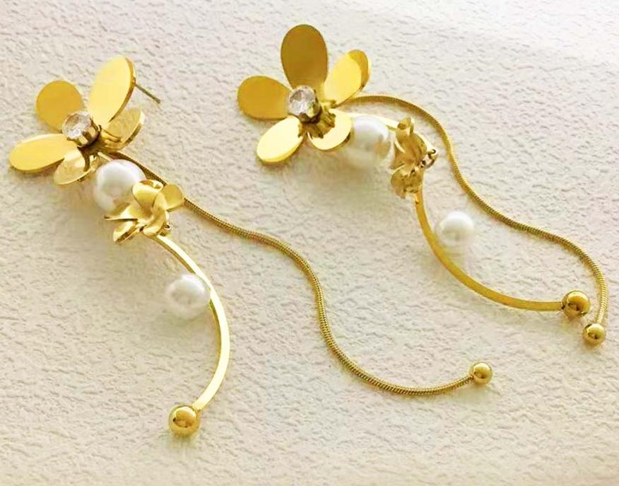 Aretes Colgantes flower