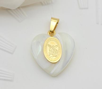 Dije Corazón Arcángel Miguel