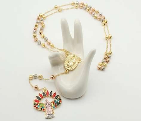 Collar religioso rosario querubin