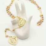 Collar religioso rosario resplandor