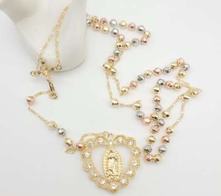 Collar religioso rosario cielo infinito