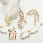 Collar religioso rosario estrella guia