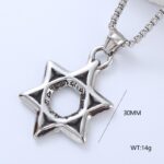 Cadena homme Estrella de David