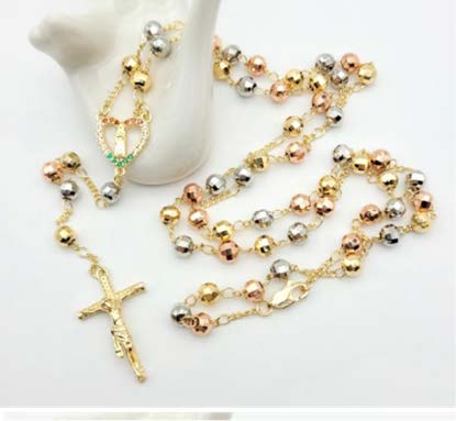 Collar religioso rosario santa plegaria cristo
