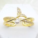 Anillo fantasía perlada