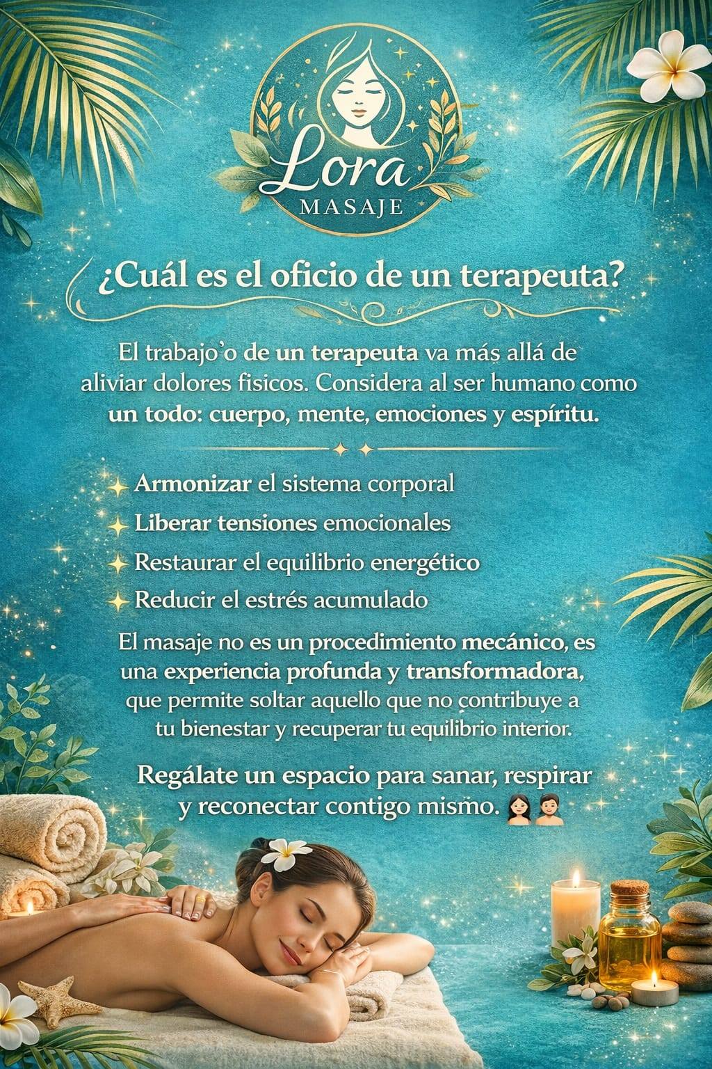 8 semanas de masaje terapéutico y reductivo