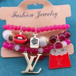 Pulseras Coquette Luxe - Charm Aesthetic  La Pulsera Viral de TikTok que todas quieren (3 Unidades)