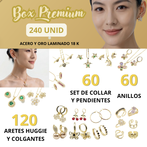 Box Premium 240 unid de joyería exclusiva