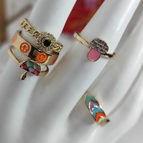 Anillos Oro Laminado en Stock