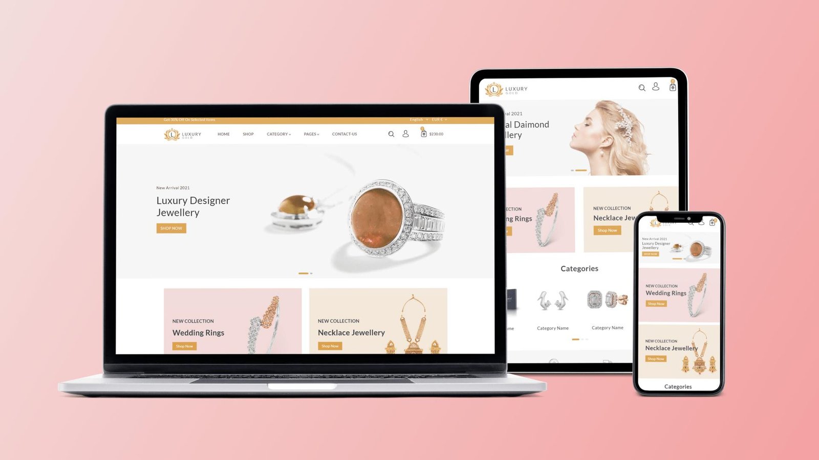 Ejemplo de tienda online profesional en computadora y celular