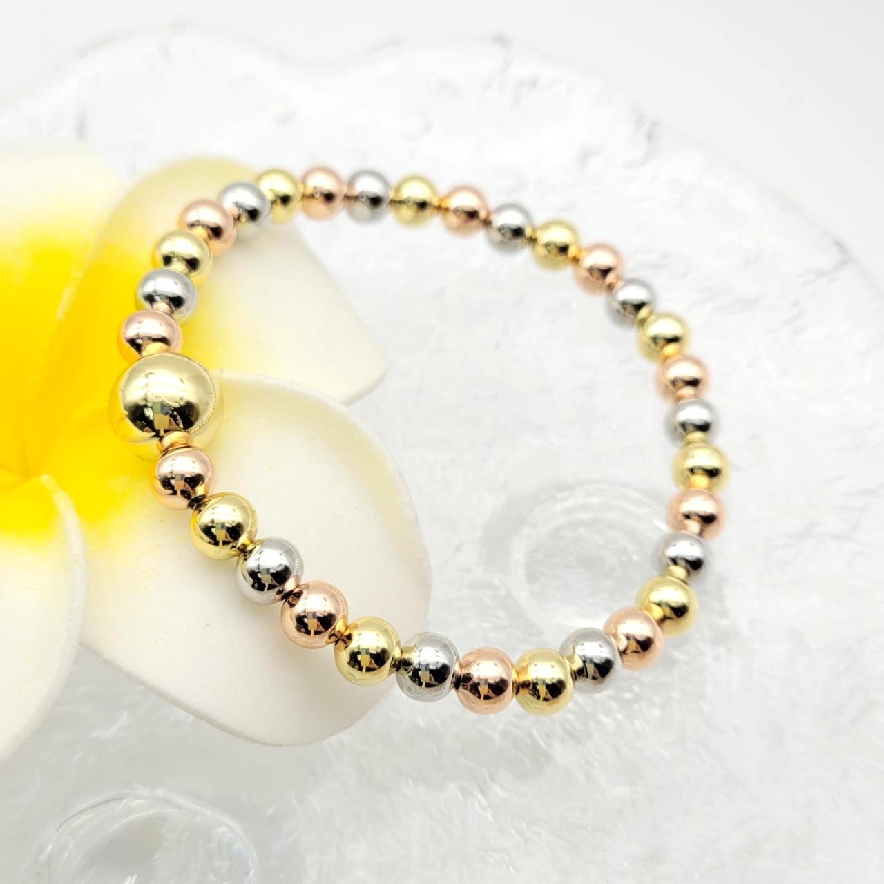 Pulsera chick perla en oro laminado 18K - Imagen 2