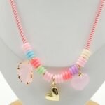 Cadena pink con dijes
