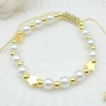 Pulsera tejida perlada